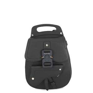CHRISTIAN DIOR Black Leather Shoulder Bag